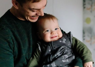 Fotograaf Gouda babyfotografie vader en zoon